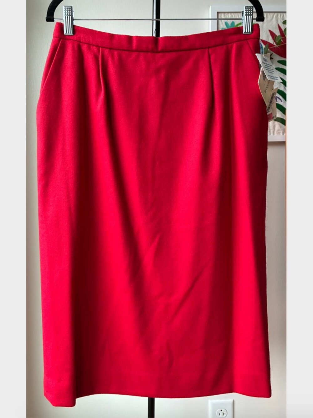 Pendleton NWT Vintage Wool Red Midi Skirt - Size 12